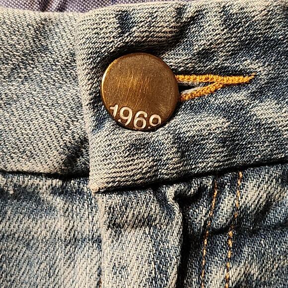 Gap 1969 Sz 8/M Blue Denim Jean Pencil Skirt 4 Pockets w/ Slit Y2K 90s Retro - Picture 3 of 8